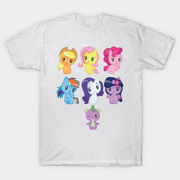 CM Crew Mane 6 with Spike T-Shirt by CloudyGlow